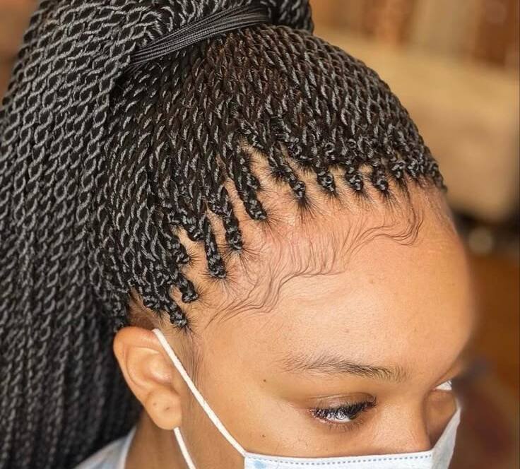 Senegalese twist braids